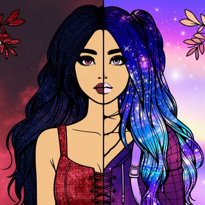 realistic girl split