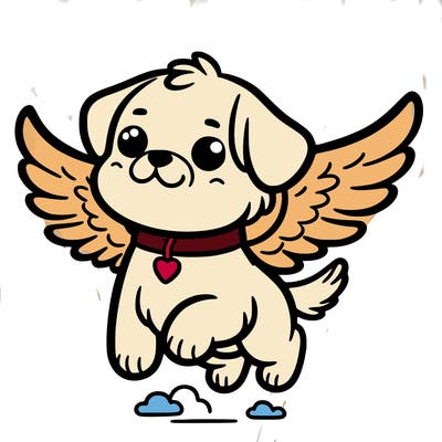 dog with wings