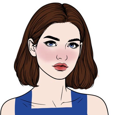 realistic portrait of woman