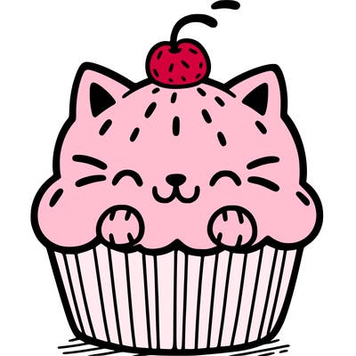 cat cupcake