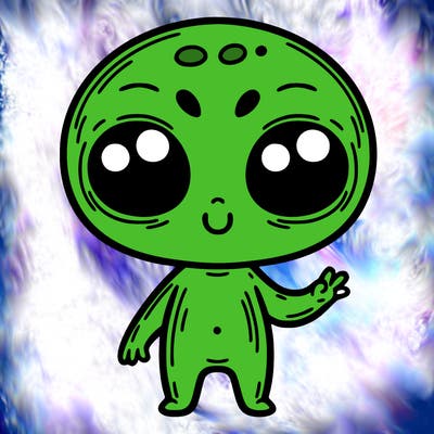 alien cute