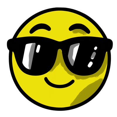 emoji with sunglasses