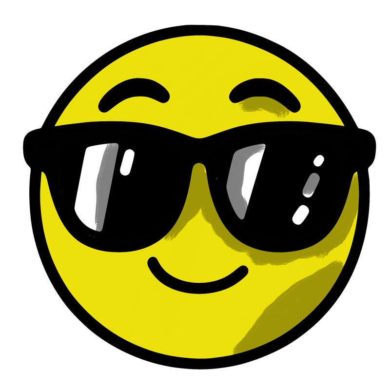 emoji with sunglasses