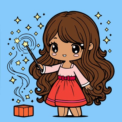 girl with magic