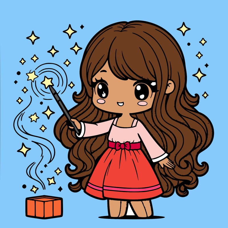girl with magic