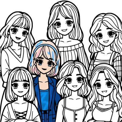 group of girls