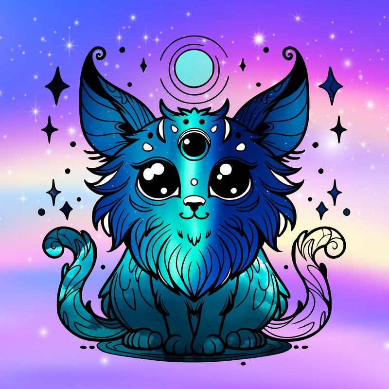 mystical cat creature