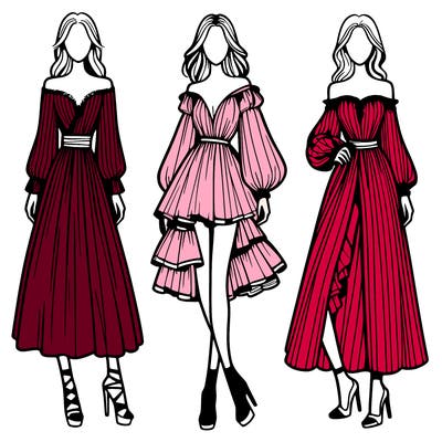 fashion models dresses
