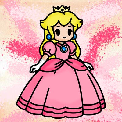princess peach from mario