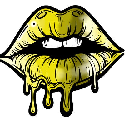 lips that look realistic and drip