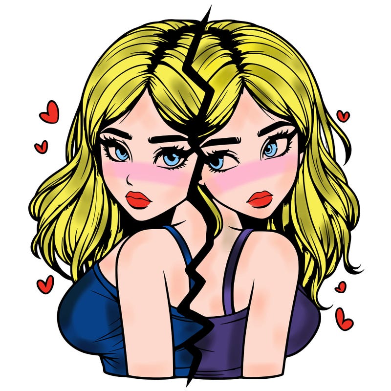 realistic girl split