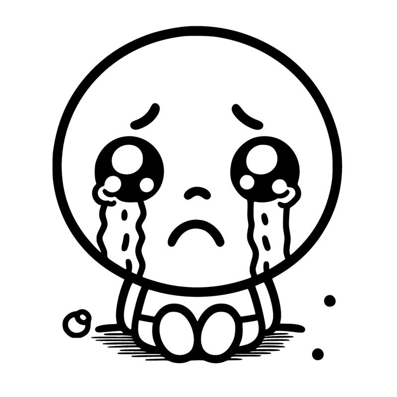 sad face and cry