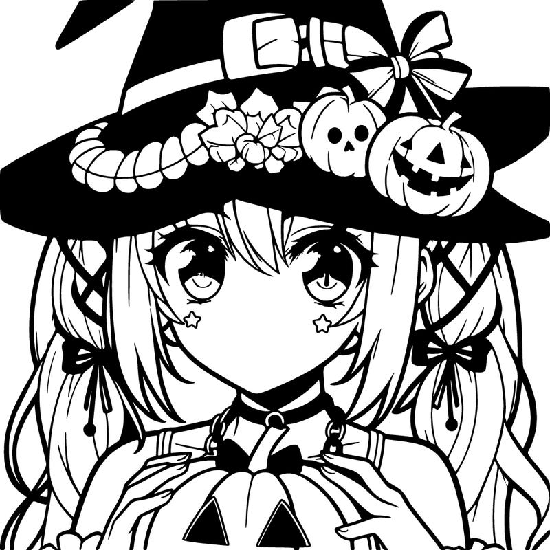 anime halloween girl