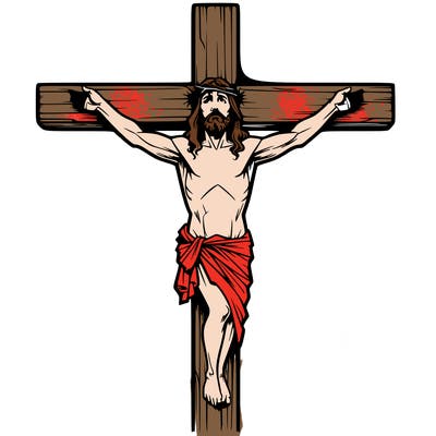 realistic jesus on the cross