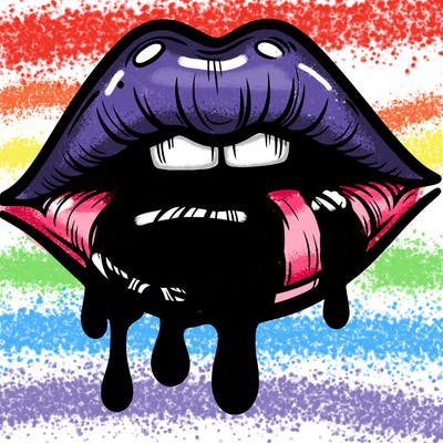 lips that look realistic and drip