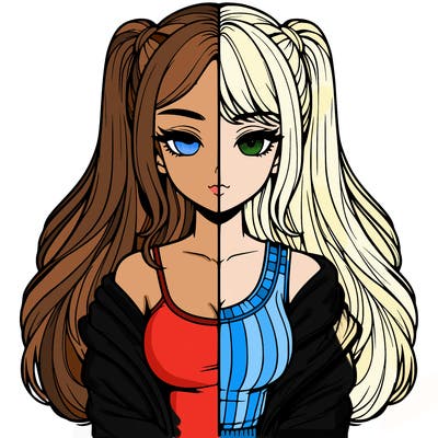 realistic girl split