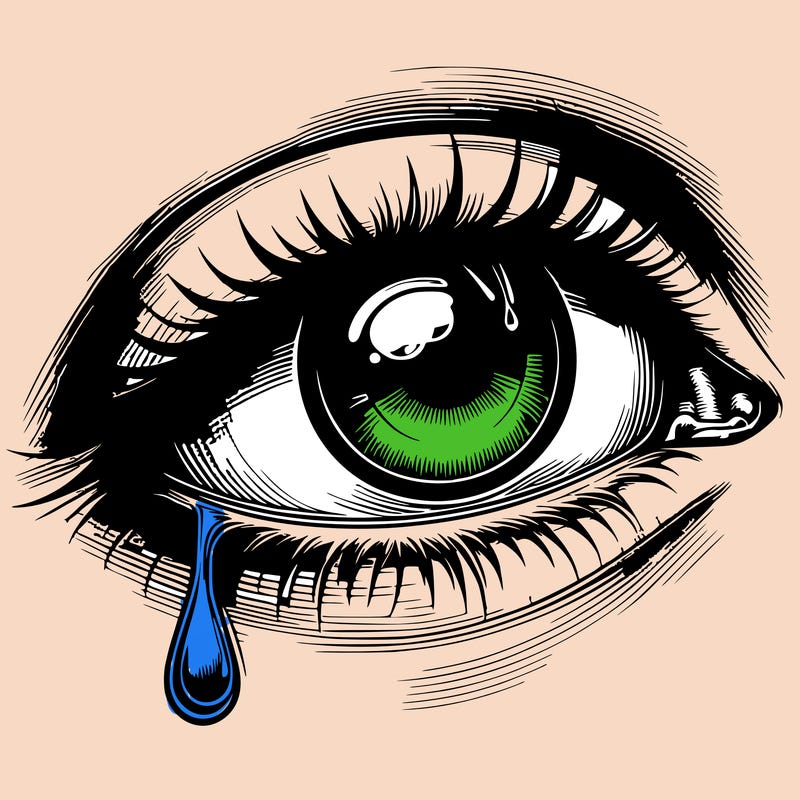 realistic eye one tear