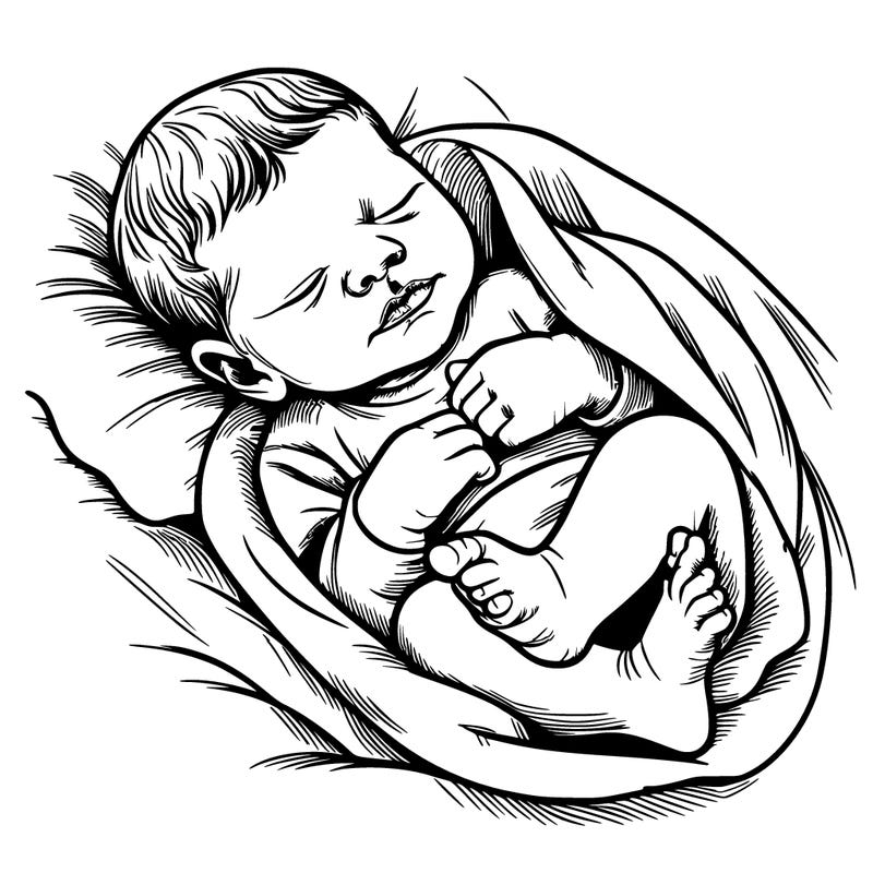 a realistic newborn baby