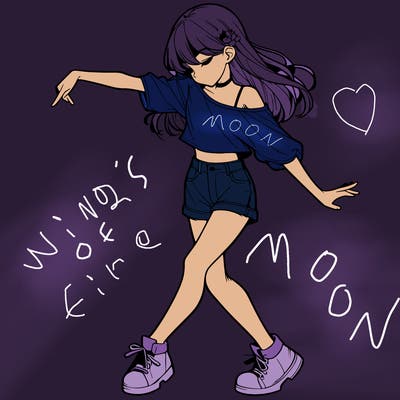 realistic girl danceing