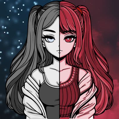 realistic girl split