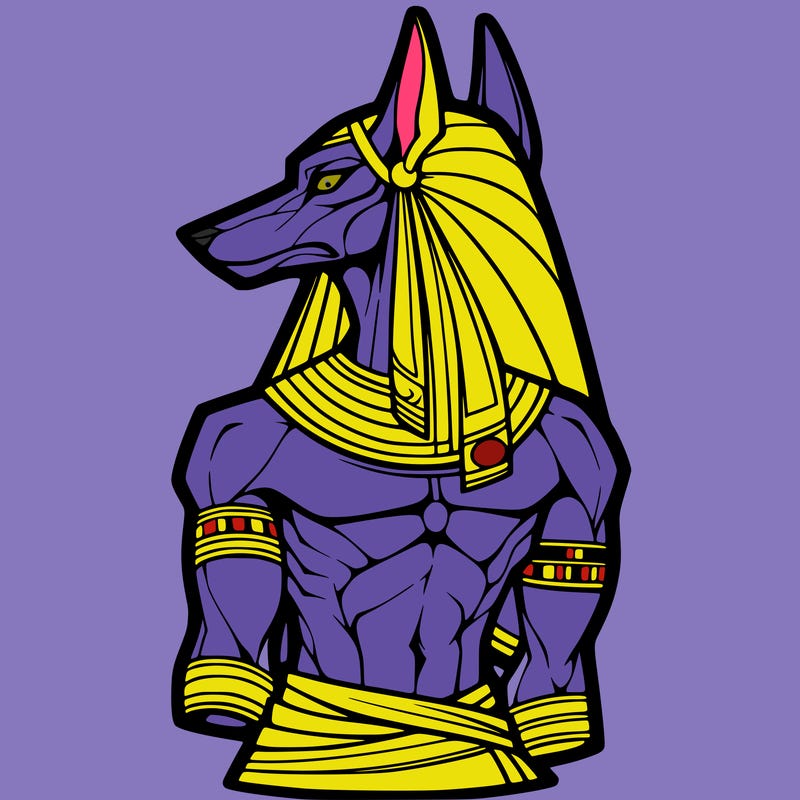 anubis in human form