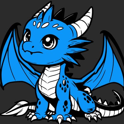 fierce baby night dragon