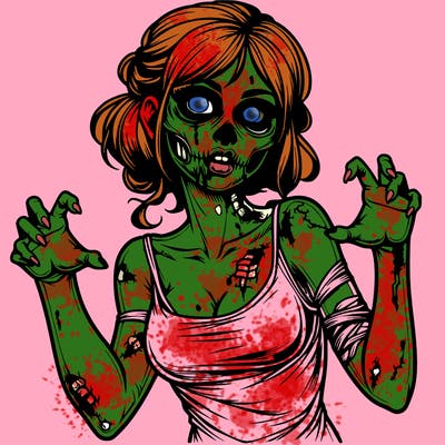 realistic zombie girl