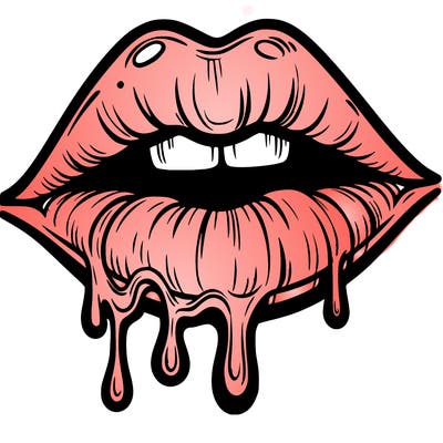 lips that look realistic and drip