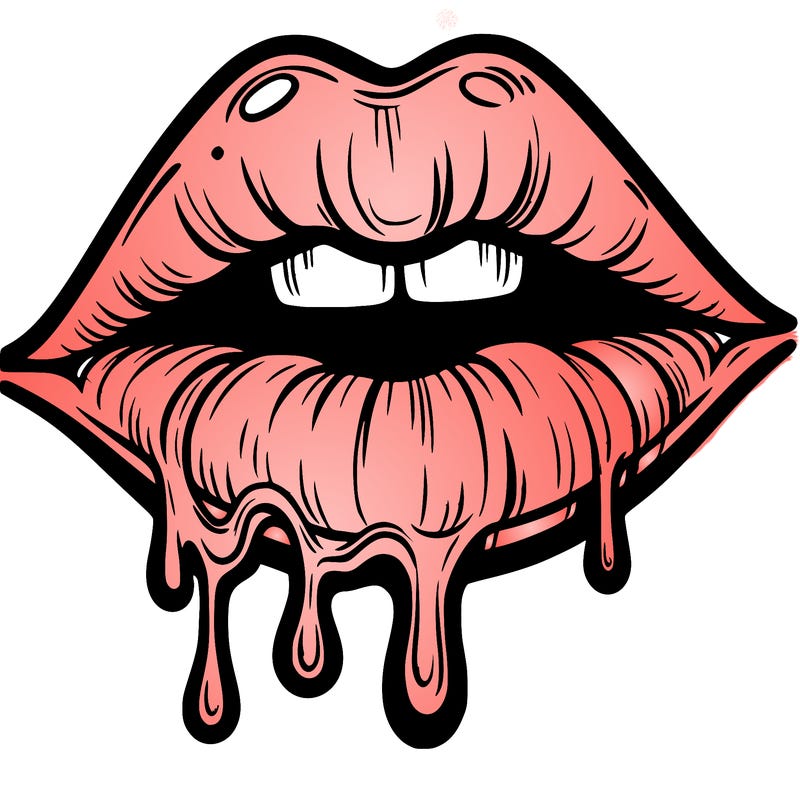 lips that look realistic and drip