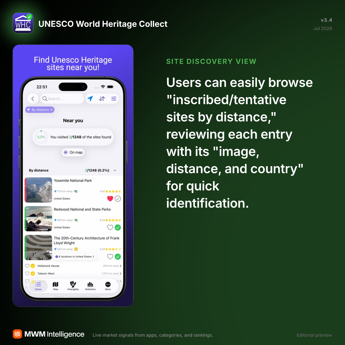 UNESCO World Heritage Collect - Travel App | MWM