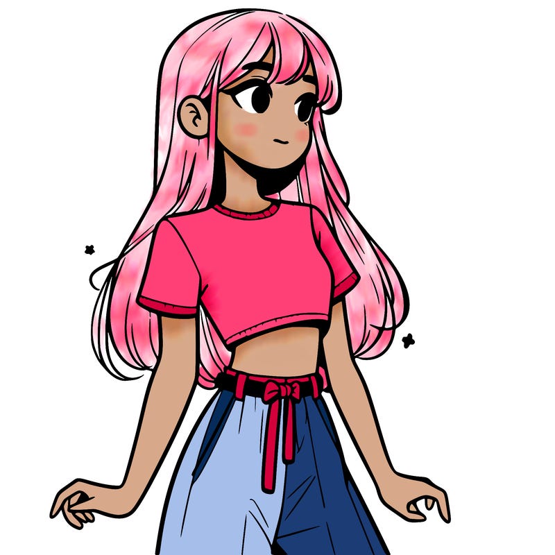 girl in a cute crop top