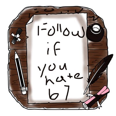 blank page for me to write on…in reality