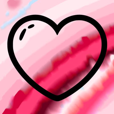 a blank heart