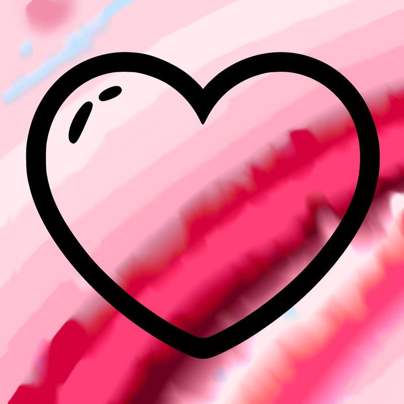 a blank heart