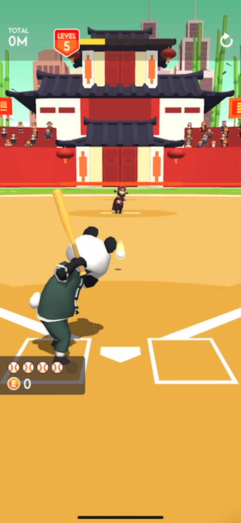 Kung Fu Ball! - BaseBall Game - Panda character batting in Kung Fu Ball baseball game