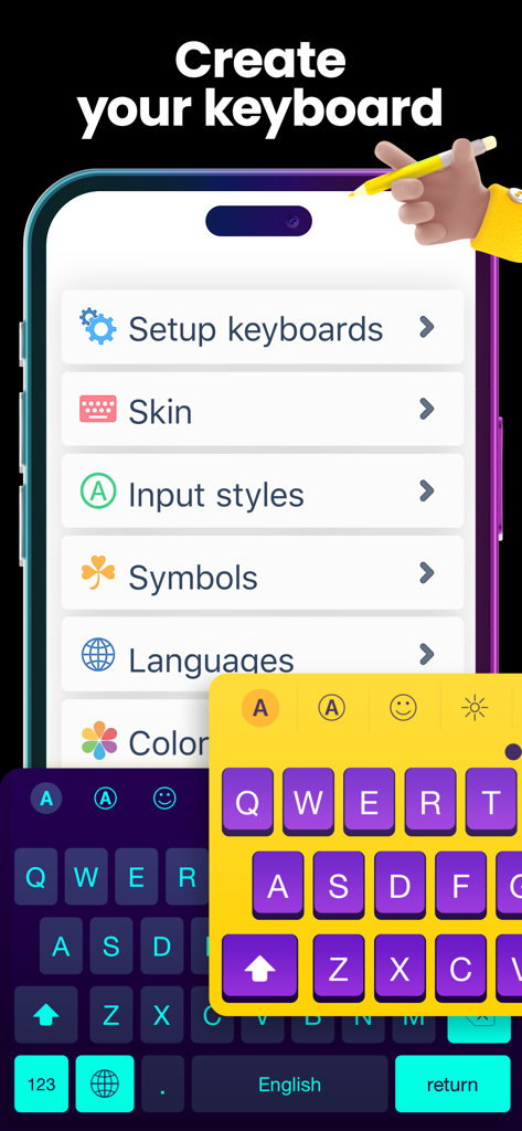 Customize Keyboard & Symbols - Utilities App | MWM