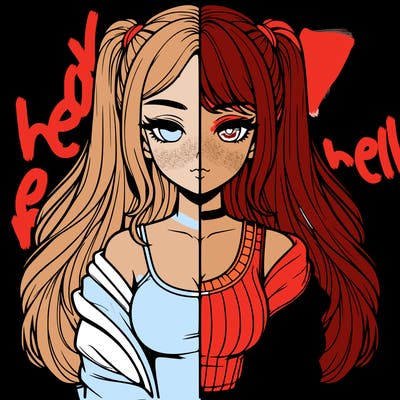 realistic girl split