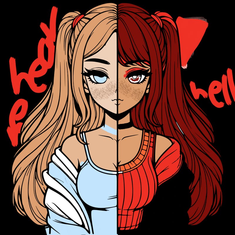 realistic girl split