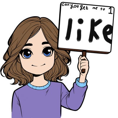 realistic girl holding up a sign