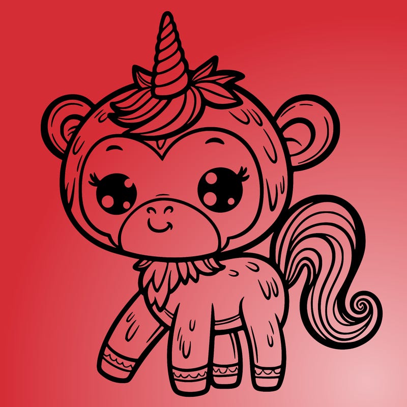 monkey unicorn