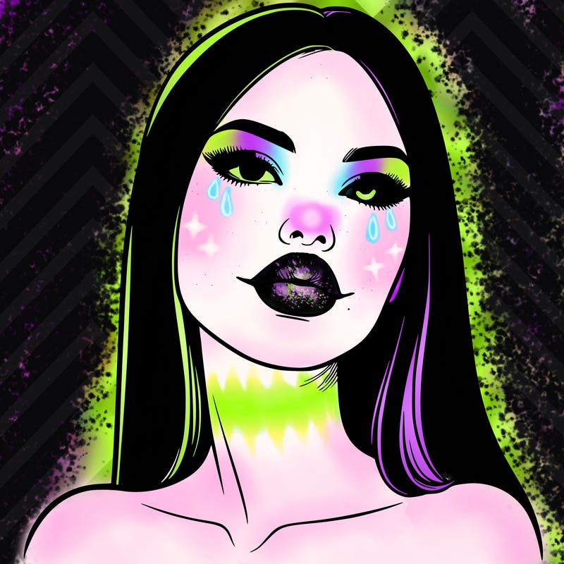realistic woman with full lips