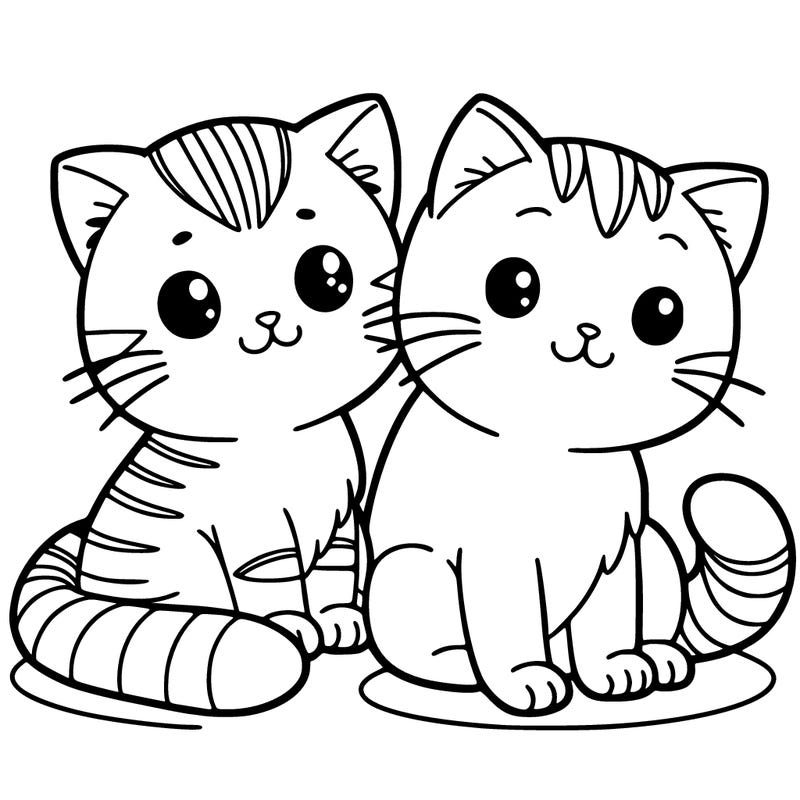 two cats