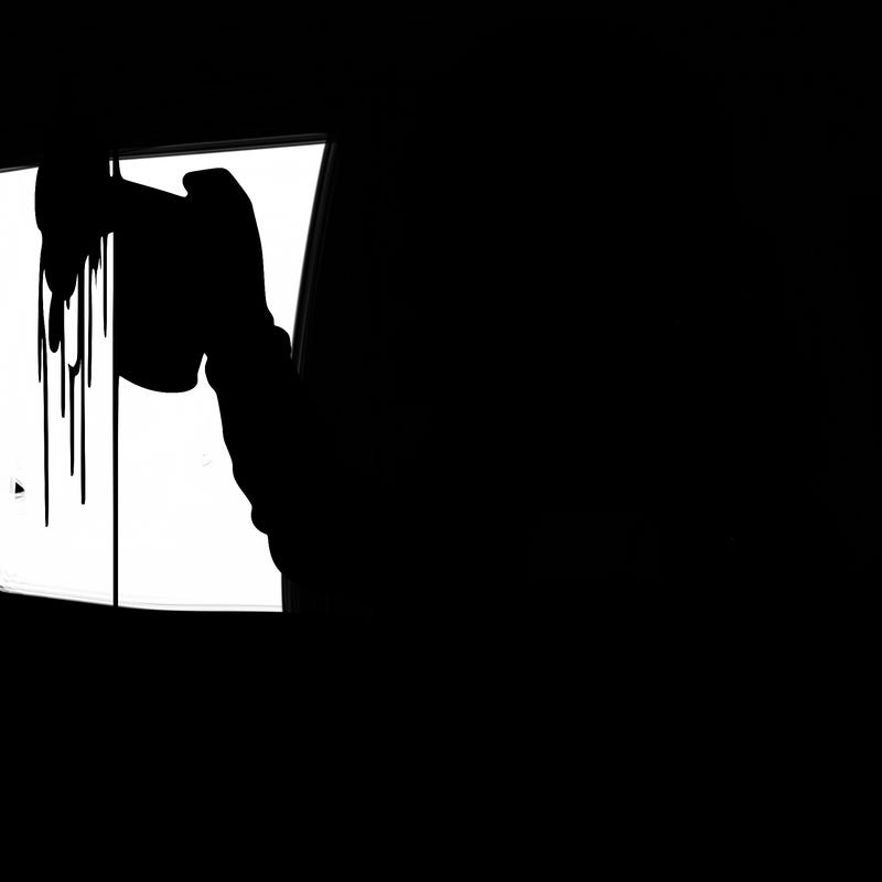 realistic girl with mask spray painting a wall