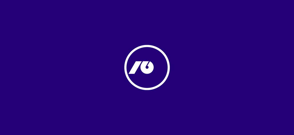 NLB mKlik novi mobile banking app splash screen with white logo on a purple background