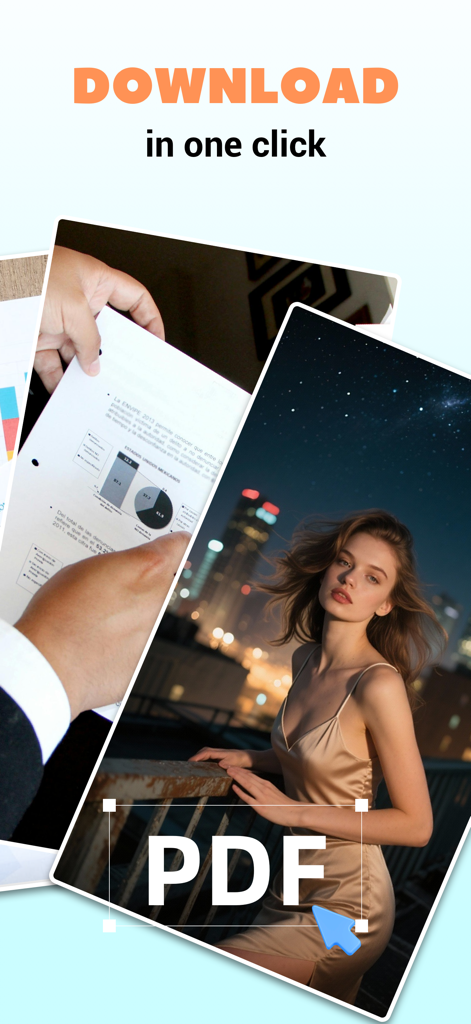 Tarbo PDF Creator interface showing document scanning and image to PDF conversion features