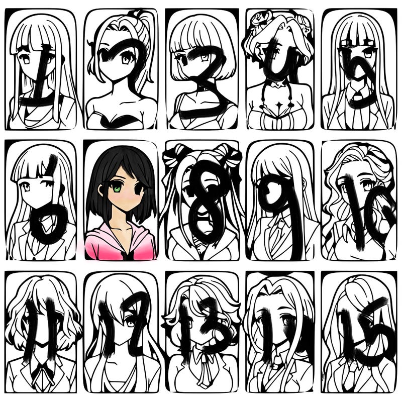 girls that look diffrent anime