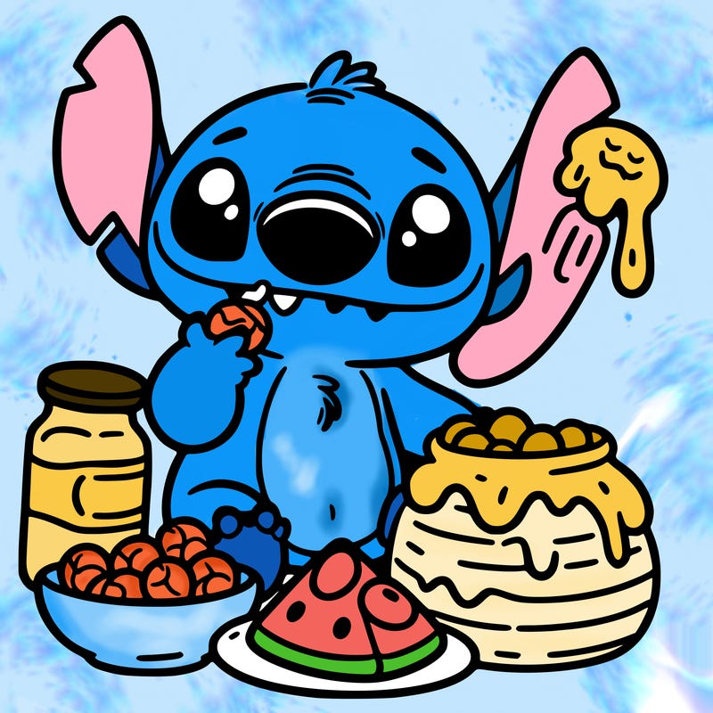 stich with food
