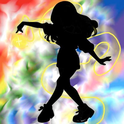 realistic girl danceing