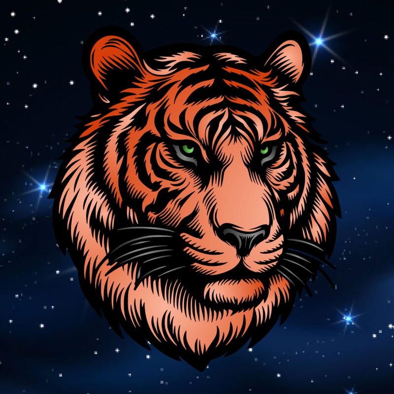 realistic tiger head