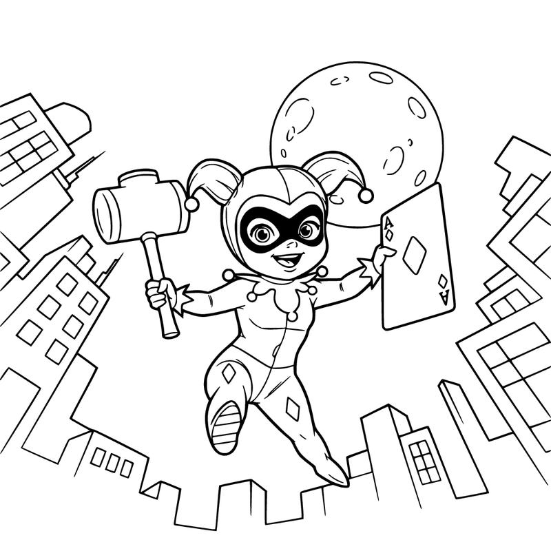 dramatic baby harley quinn